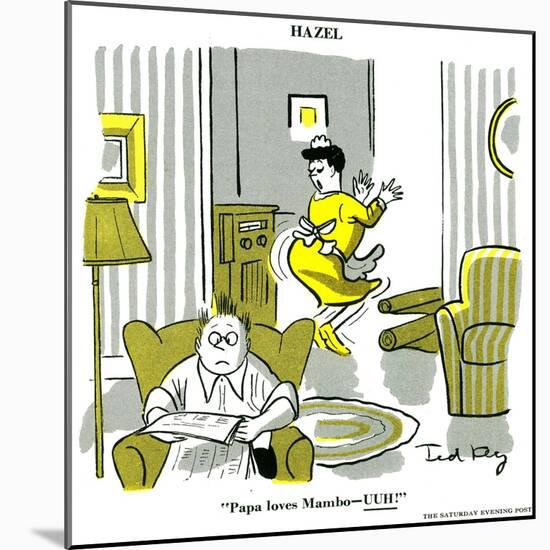 Hazel Cartoon-Ted Key-Mounted Giclee Print