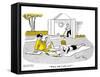 Hazel Cartoon-Ted Key-Framed Stretched Canvas