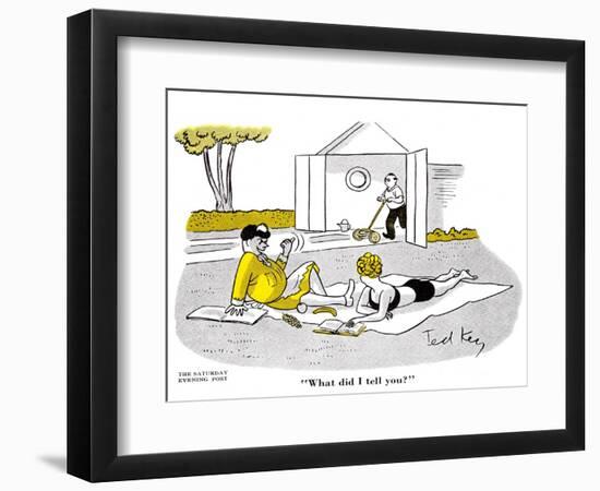 Hazel Cartoon-Ted Key-Framed Giclee Print