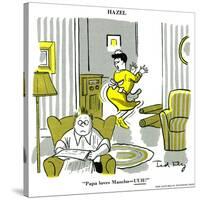 Hazel Cartoon-Ted Key-Stretched Canvas