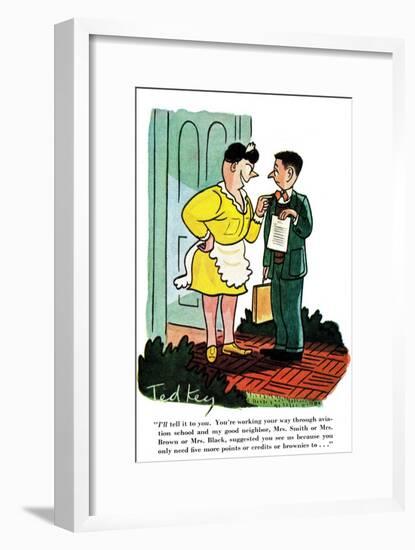 Hazel Cartoon-Ted Key-Framed Giclee Print