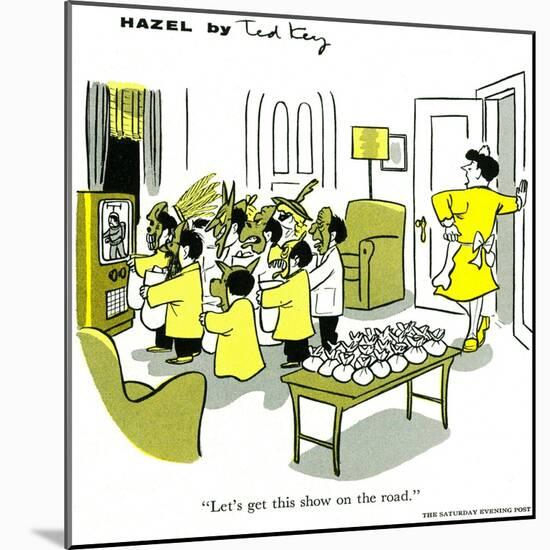 Hazel Cartoon-Ted Key-Mounted Giclee Print