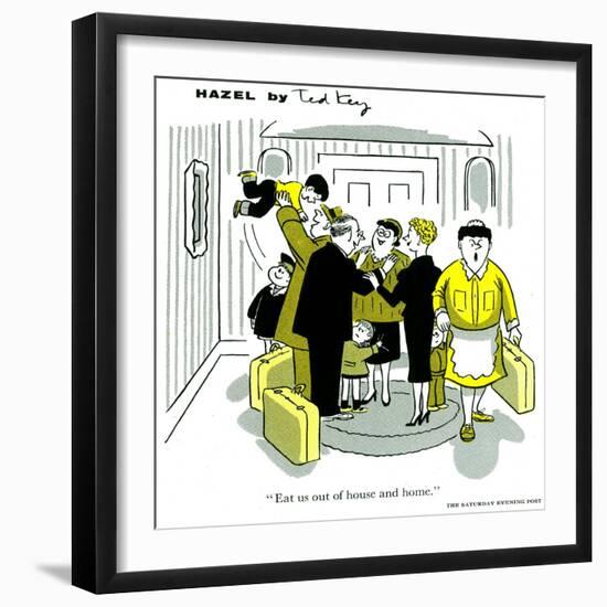 Hazel Cartoon-Ted Key-Framed Giclee Print