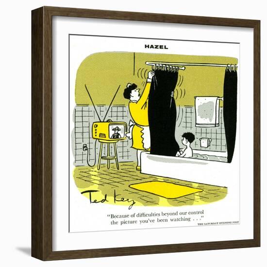 Hazel Cartoon-Ted Key-Framed Giclee Print