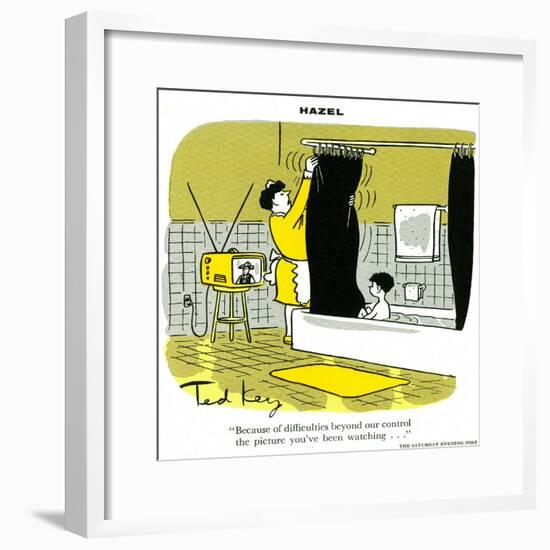 Hazel Cartoon-Ted Key-Framed Giclee Print