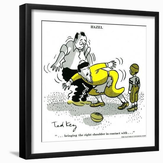 Hazel Cartoon-Ted Key-Framed Giclee Print