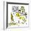 Hazel Cartoon-Ted Key-Framed Giclee Print