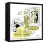 Hazel Cartoon-Ted Key-Framed Stretched Canvas