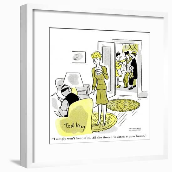 Hazel Cartoon-Ted Key-Framed Giclee Print