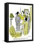 Hazel Cartoon-Ted Key-Framed Stretched Canvas