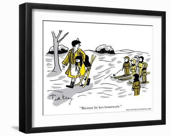 Hazel Cartoon-Ted Key-Framed Giclee Print