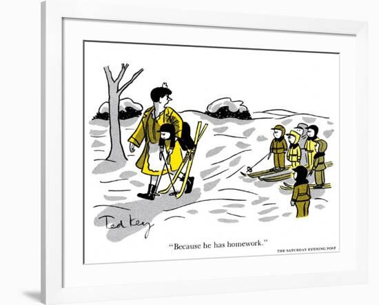 Hazel Cartoon-Ted Key-Framed Giclee Print