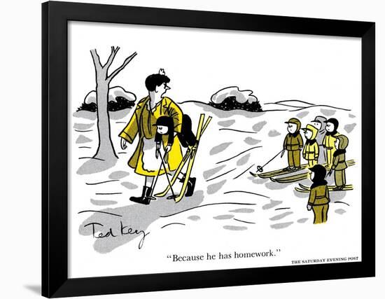 Hazel Cartoon-Ted Key-Framed Giclee Print