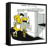 Hazel Cartoon-Ted Key-Framed Stretched Canvas