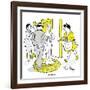 Hazel Cartoon-Ted Key-Framed Giclee Print