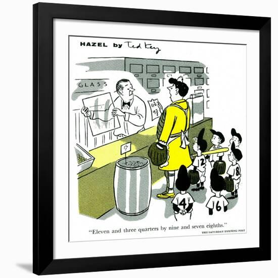 Hazel Cartoon-Ted Key-Framed Giclee Print