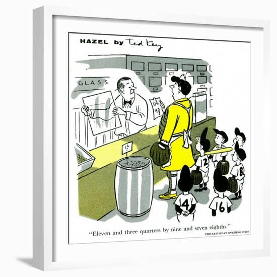 Hazel Cartoon-Ted Key-Framed Giclee Print