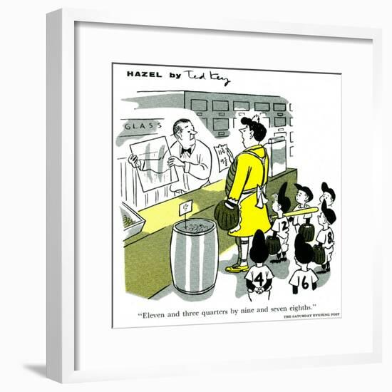 Hazel Cartoon-Ted Key-Framed Giclee Print