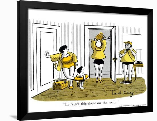 Hazel Cartoon-Ted Key-Framed Giclee Print