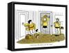 Hazel Cartoon-Ted Key-Framed Stretched Canvas