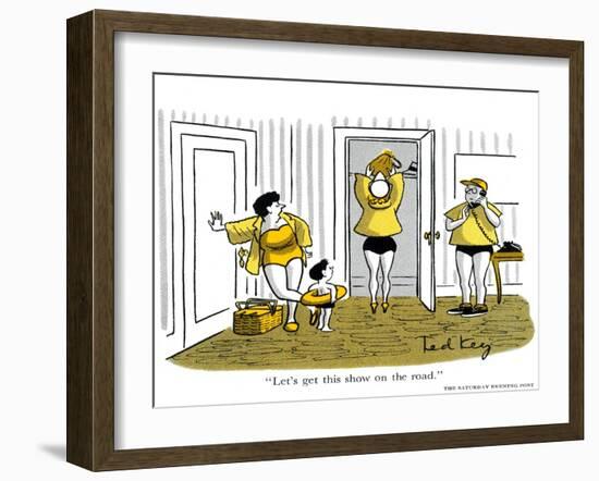 Hazel Cartoon-Ted Key-Framed Giclee Print