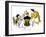 Hazel Cartoon-Ted Key-Framed Giclee Print