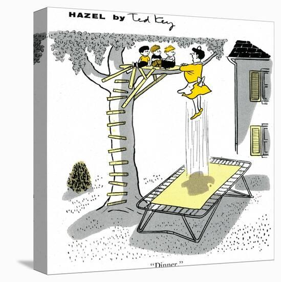 Hazel Cartoon-Ted Key-Stretched Canvas