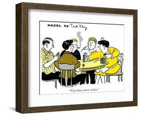 Hazel Cartoon-Ted Key-Framed Giclee Print