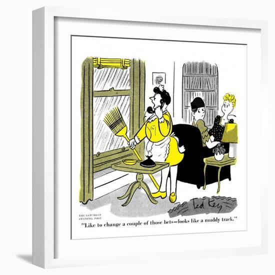 Hazel Cartoon-Ted Key-Framed Giclee Print