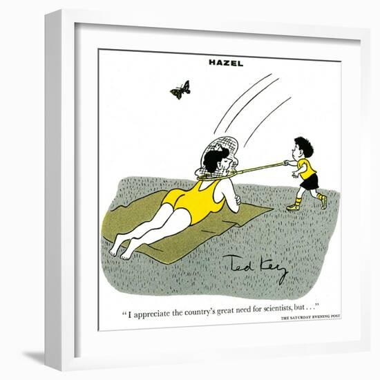 Hazel Cartoon-Ted Key-Framed Giclee Print