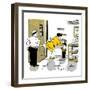 Hazel Cartoon-Ted Key-Framed Giclee Print