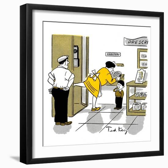 Hazel Cartoon-Ted Key-Framed Giclee Print