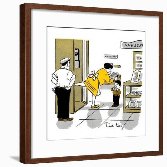 Hazel Cartoon-Ted Key-Framed Giclee Print