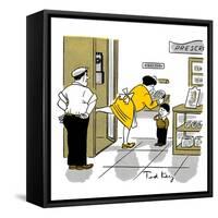 Hazel Cartoon-Ted Key-Framed Stretched Canvas