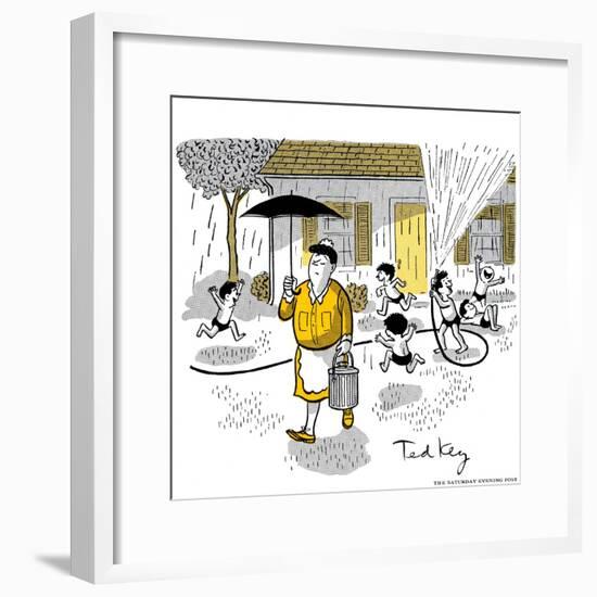 Hazel Cartoon-Ted Key-Framed Giclee Print