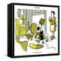 Hazel Cartoon-Ted Key-Framed Stretched Canvas