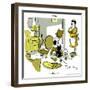 Hazel Cartoon-Ted Key-Framed Giclee Print