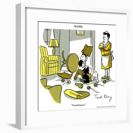 Hazel Cartoon-Ted Key-Framed Giclee Print