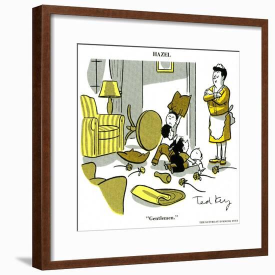 Hazel Cartoon-Ted Key-Framed Giclee Print