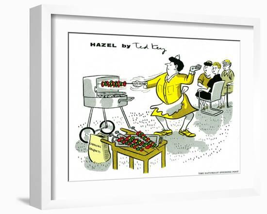 Hazel Cartoon-Ted Key-Framed Giclee Print