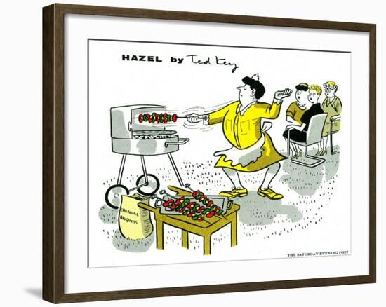 Hazel Cartoon-Ted Key-Framed Giclee Print