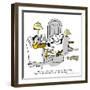 Hazel Cartoon-Ted Key-Framed Giclee Print