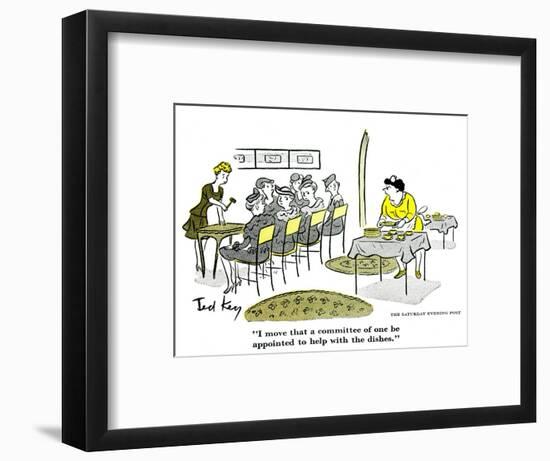 Hazel Cartoon-Ted Key-Framed Giclee Print