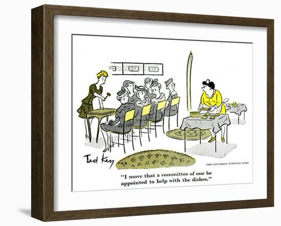 Hazel Cartoon-Ted Key-Framed Giclee Print