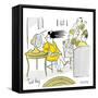 Hazel Cartoon-Ted Key-Framed Stretched Canvas