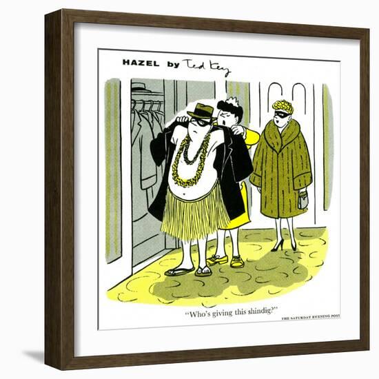 Hazel Cartoon-Ted Key-Framed Giclee Print