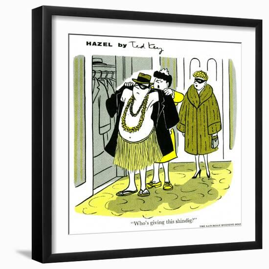 Hazel Cartoon-Ted Key-Framed Premium Giclee Print