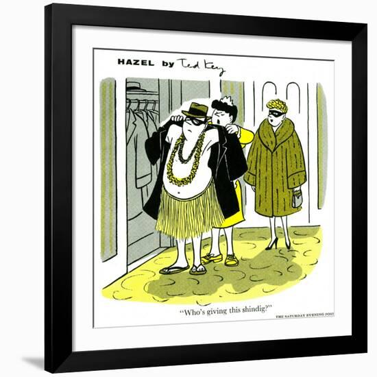 Hazel Cartoon-Ted Key-Framed Giclee Print