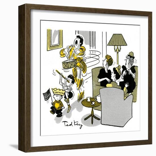 Hazel Cartoon-Ted Key-Framed Giclee Print