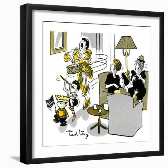 Hazel Cartoon-Ted Key-Framed Giclee Print